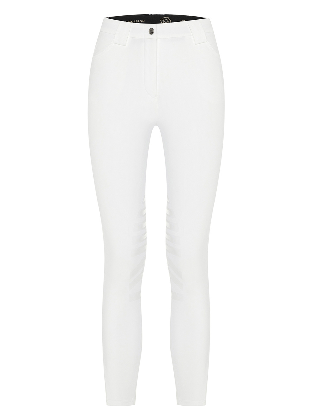 ALEA-W WHITE WOMEN'S KNEE GRIP PRO WINTER BREECHES 