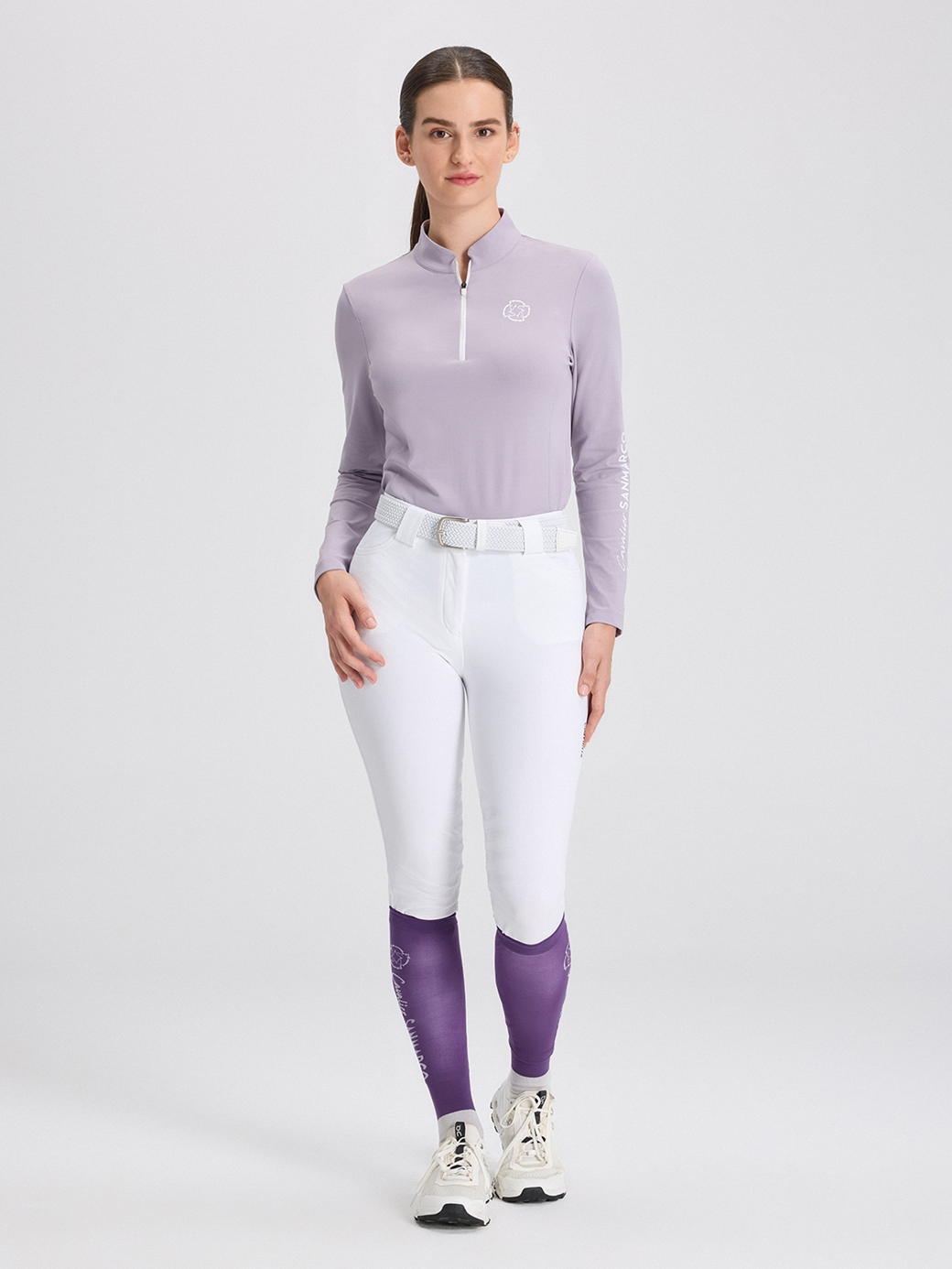 ASPEN LILAC WOMEN'S LONG SLEEVE BASE LAYER QUARTER ZIP 