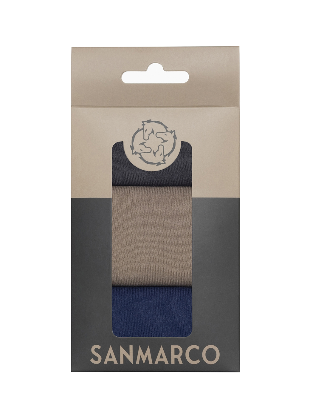 FONDI-3XB SET #3/D.Gray;Beige,Royal Blue WOMEN'S ALL-SEASON RIDING SOCKS 3 PACK BUNDLE 