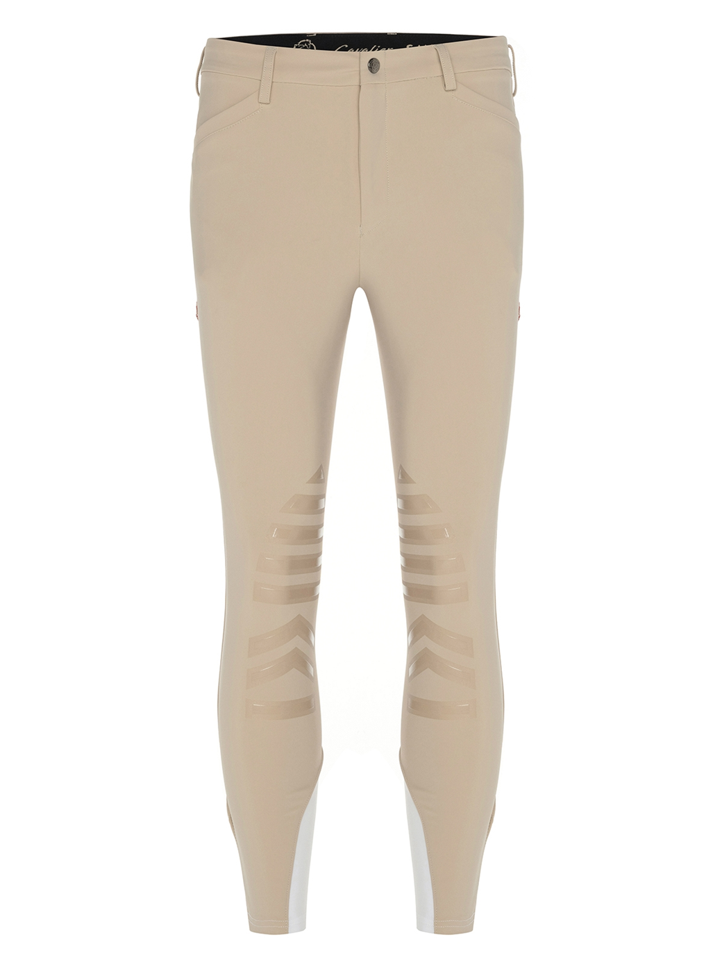 LEONARDO BEIGE MEN'S KNEE GRIP PRO BREECHES 