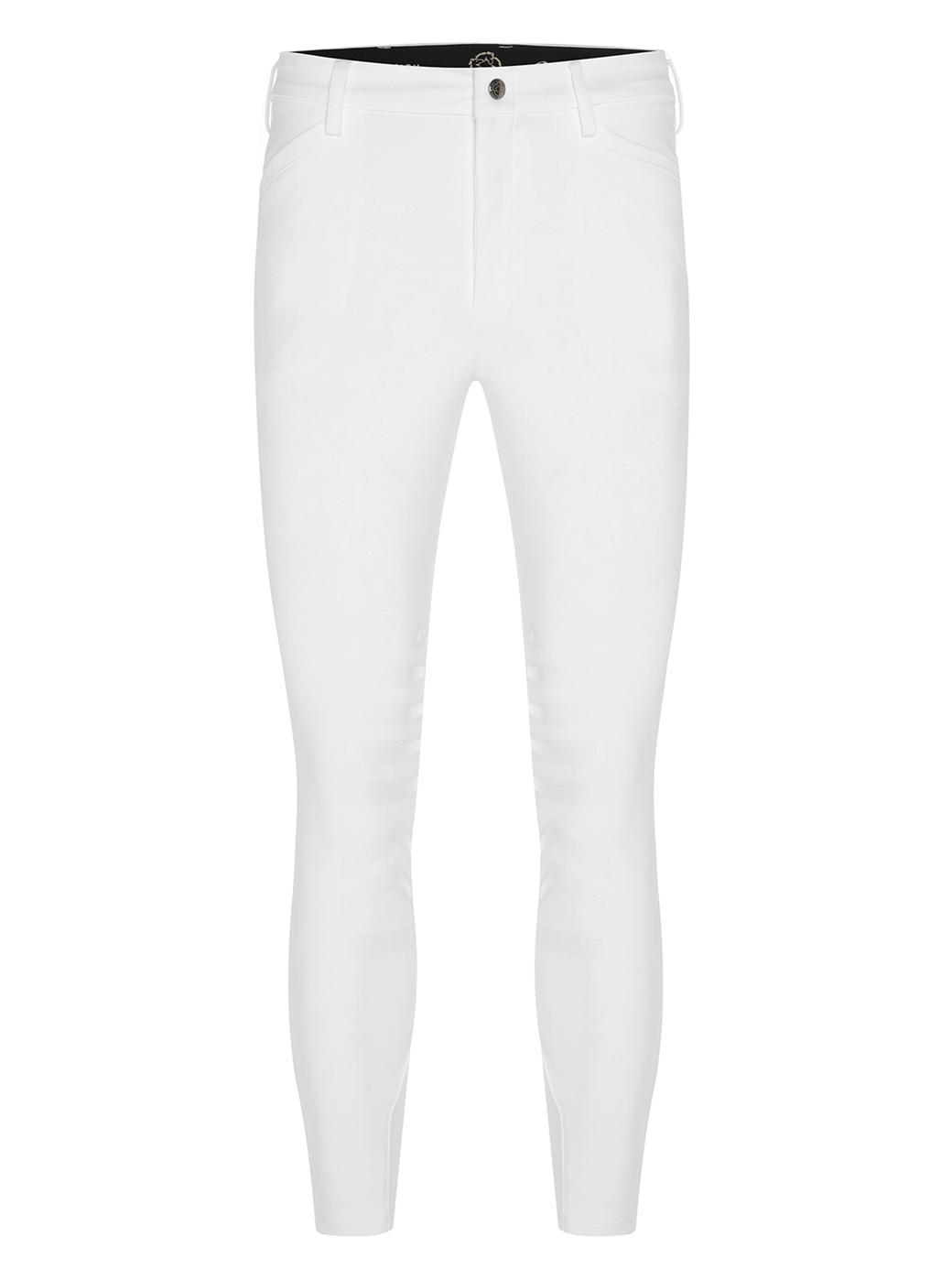 LEONARDO WHITE MEN'S KNEE GRIP PRO BREECHES 