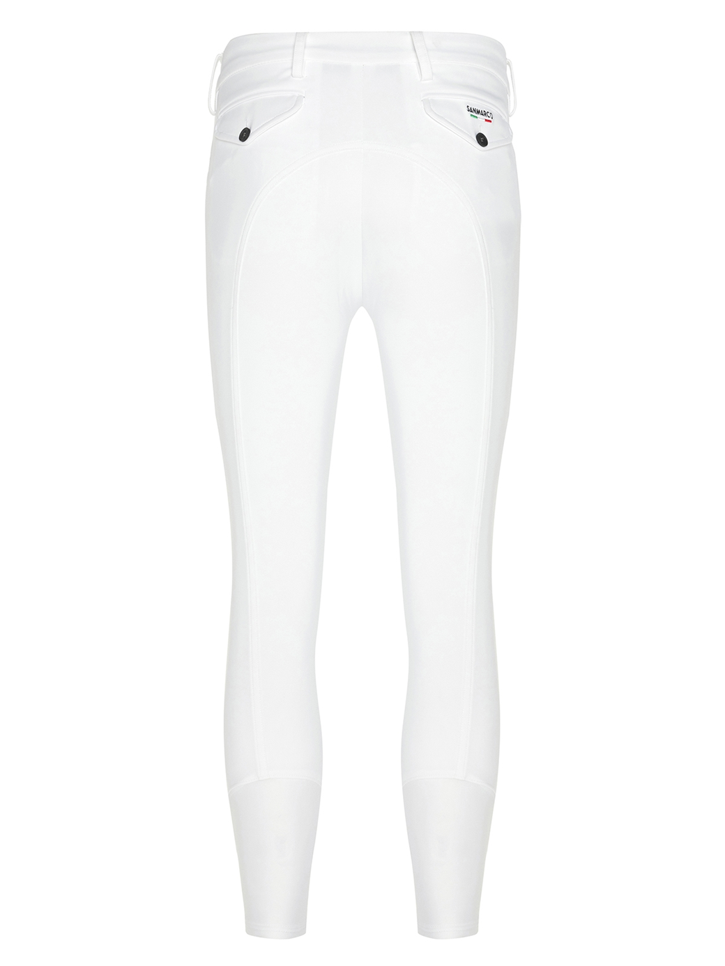 LEONARDO WHITE MEN'S KNEE GRIP PRO BREECHES 