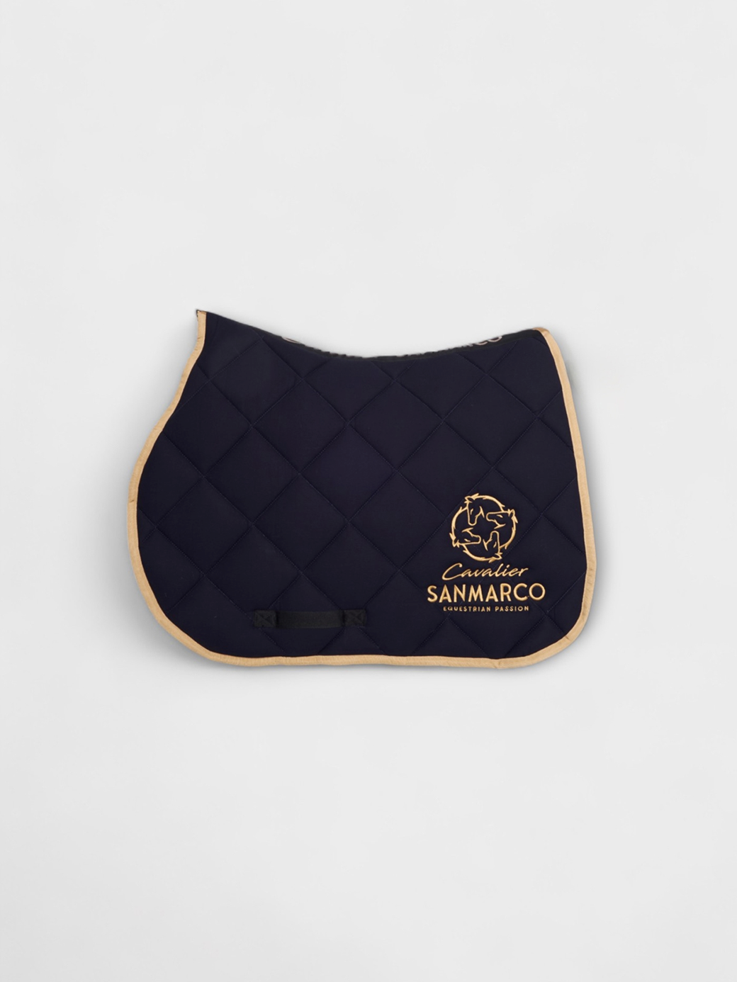 LONDON NAVY/GOLD DIAMOND SADDLE PAD 