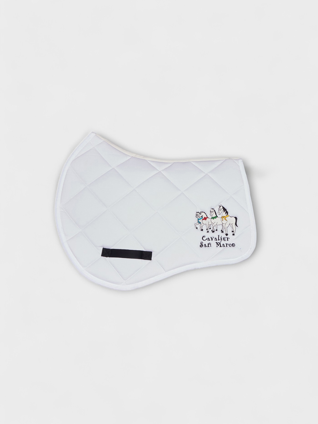 LONDON-P WHITE  DIAMOND SADDLE PAD 
