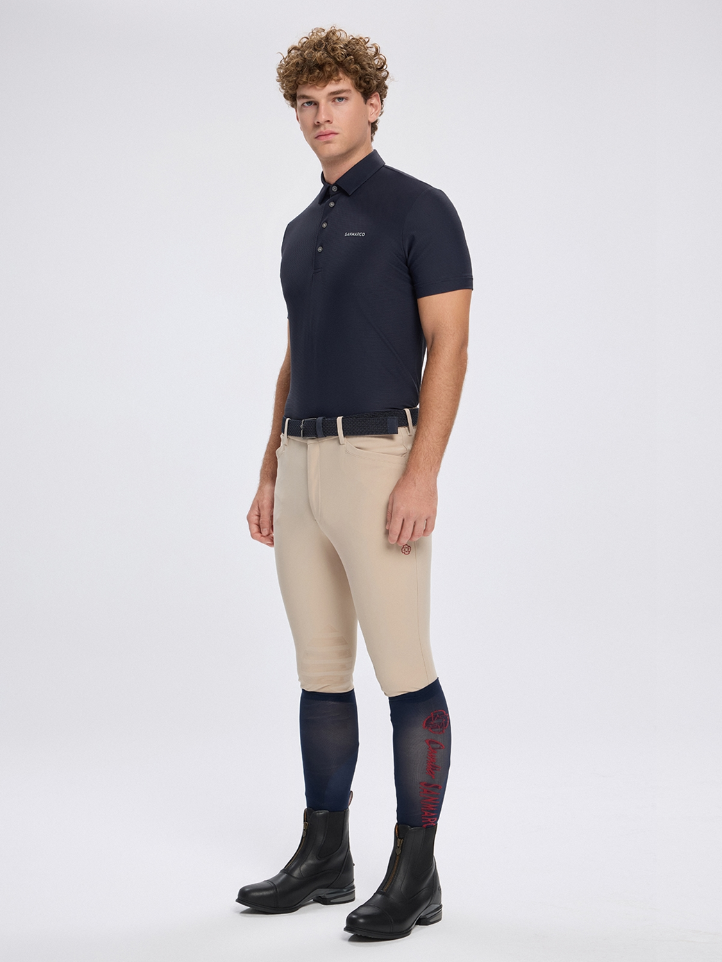 PORTOFINO NAVY MEN'S TECH TRAINING POLO SHORT SLEEVE 
