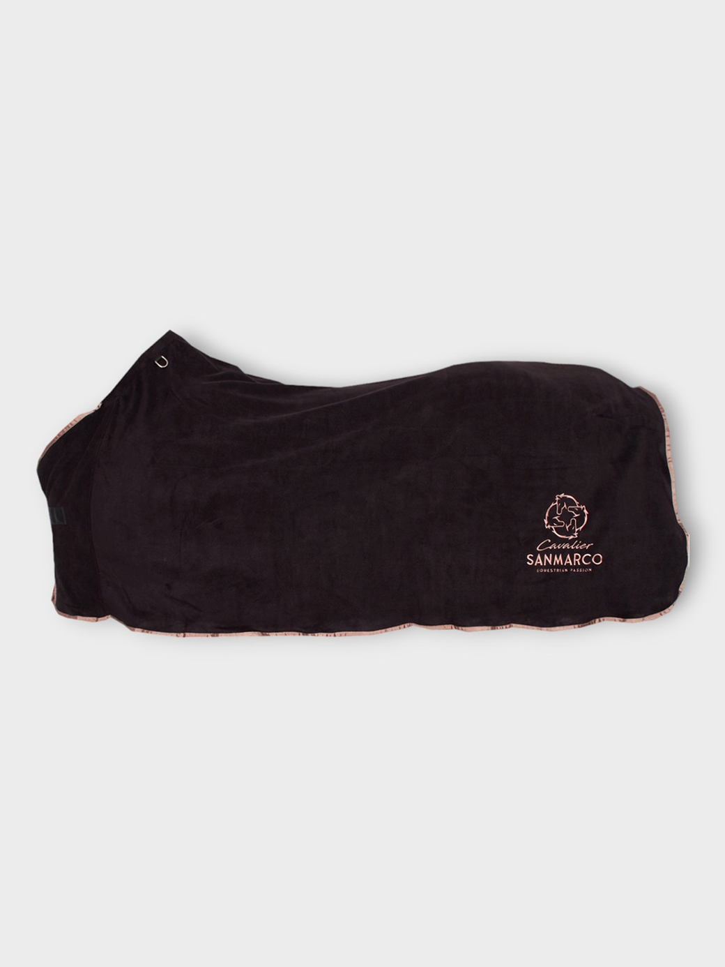 TORONTO-P BLACK/ROSE GOLD FLEECE BLANKET 