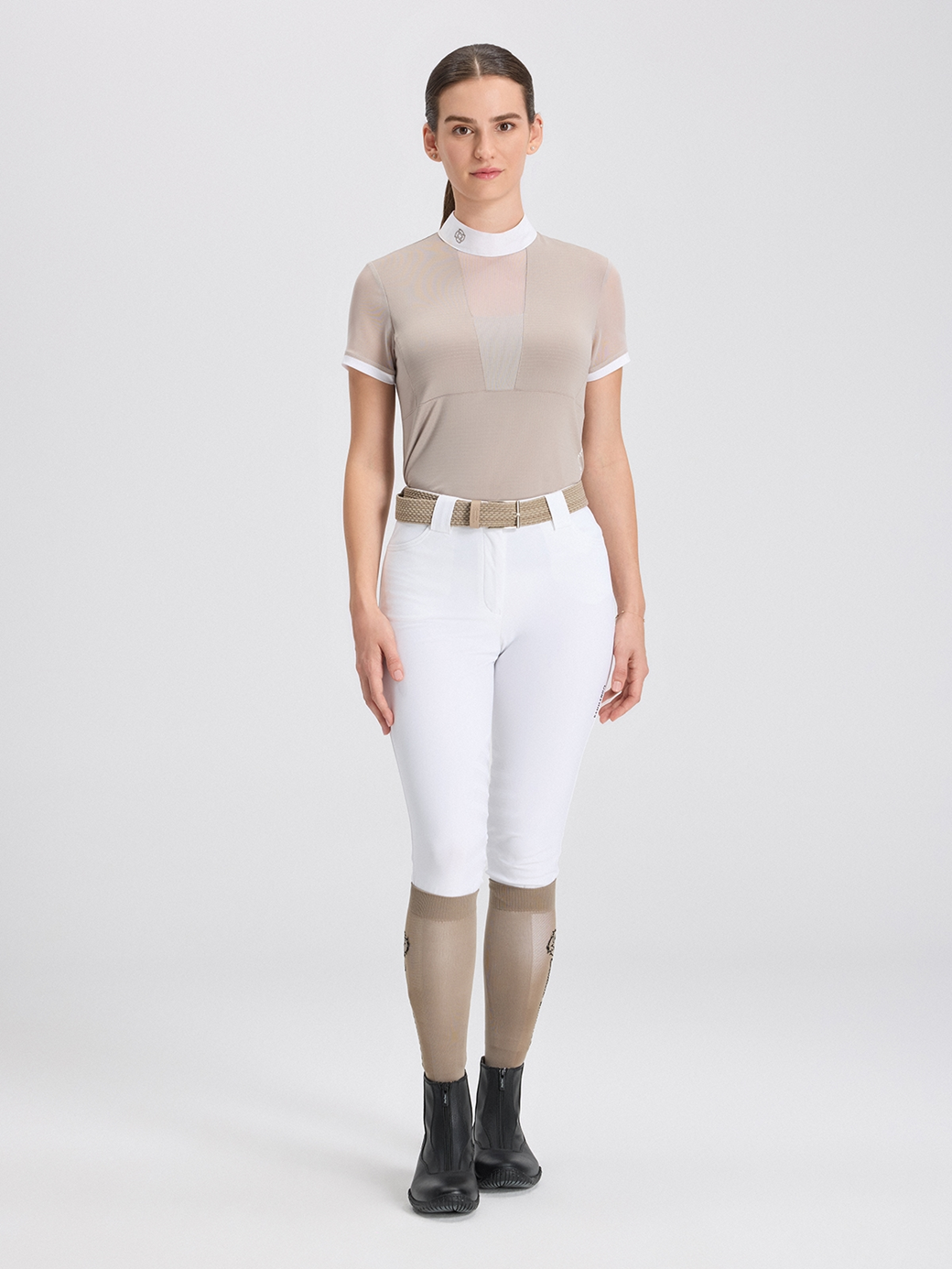 VERONA TAUPE WOMEN'S COMPETITION POLO SHORT SLEEVE 