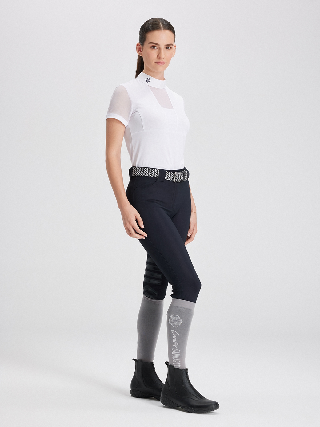 VERONA WHITE WOMEN'S COMPETITION POLO SHORT SLEEVE 
