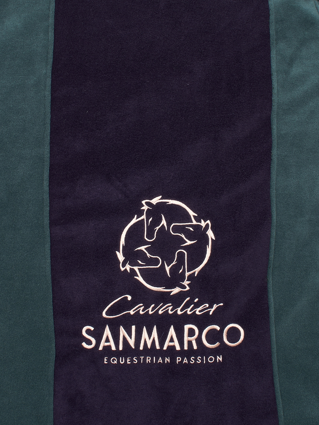 YORK GREEN/NAVY TWO COLOR FLEECE BLANKET 