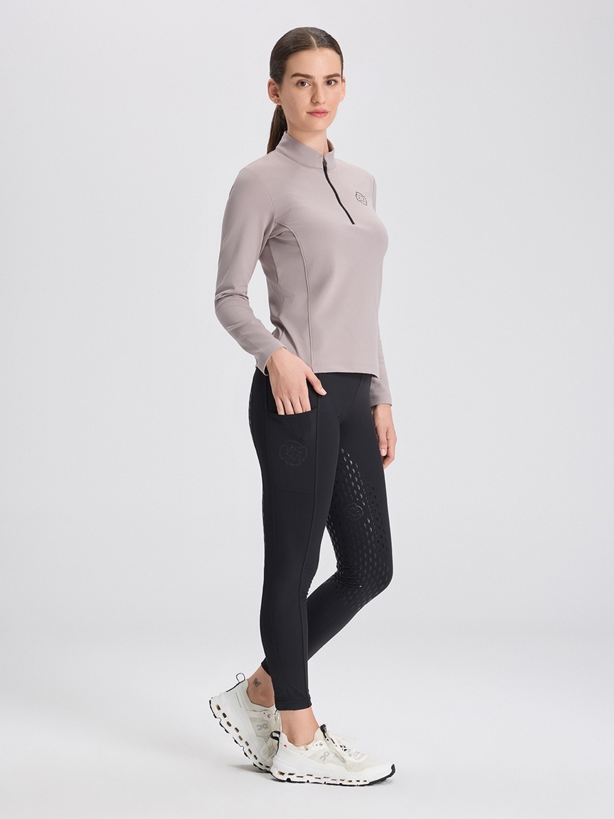 ALLEGRA BLACK WOMEN'S FULL GRIP PRO LEGGINGS 