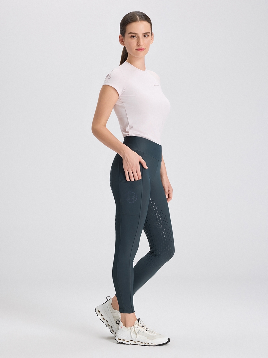 ALLEGRA DARK GRAY WOMEN'S FULL GRIP PRO LEGGINGS 