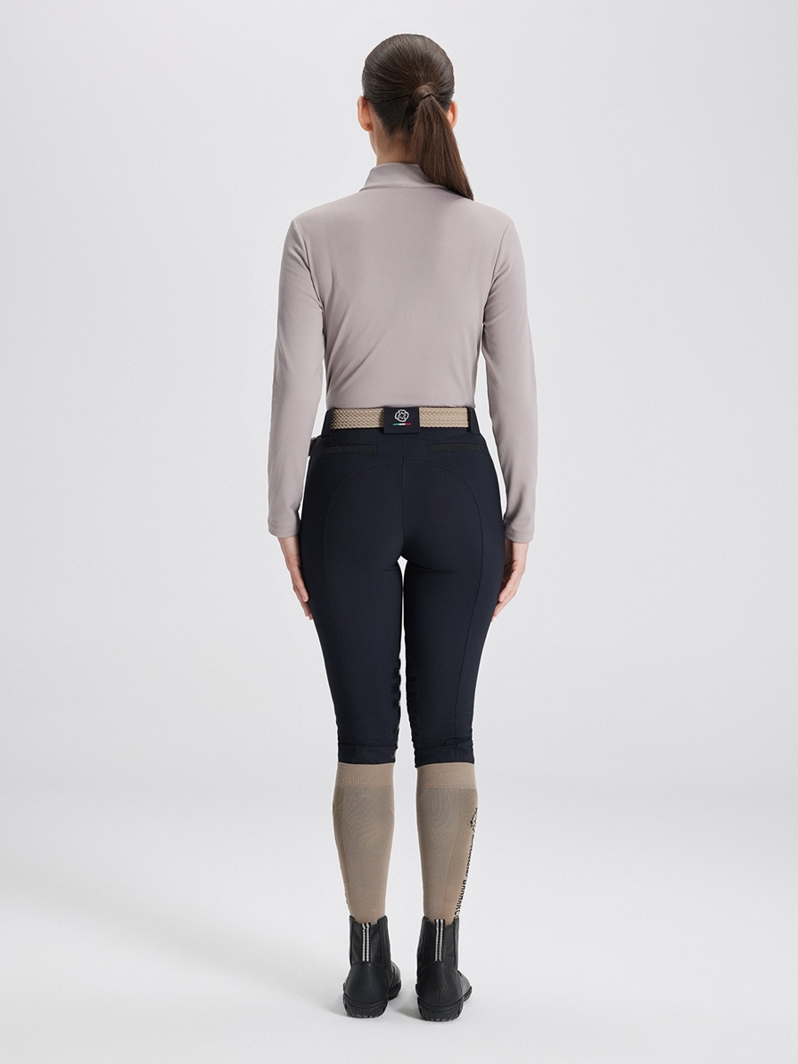 ASPEN BEIGE MAGILETTA DONNA MANICA LUNGA QUARTER ZIP 