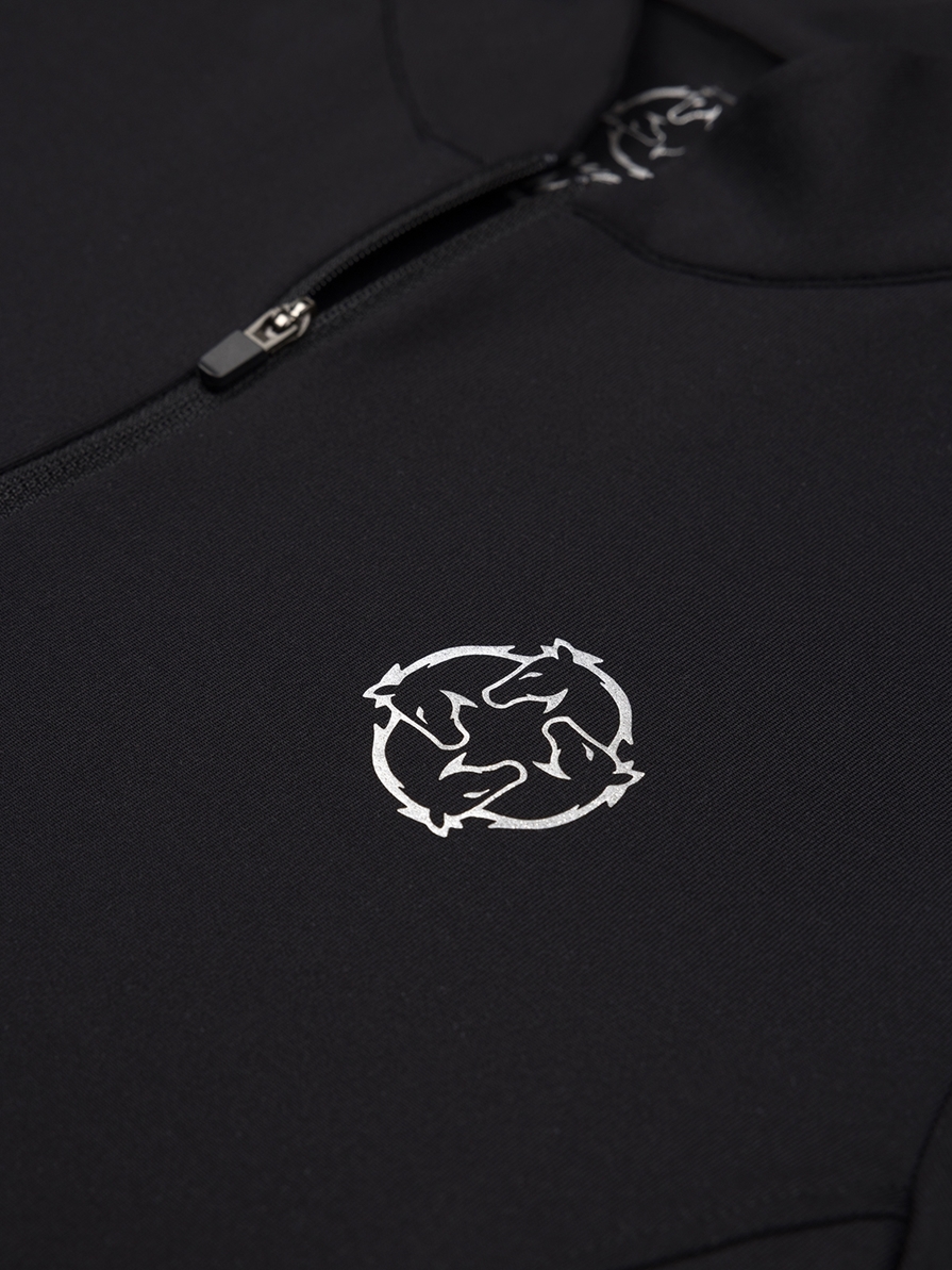 ASPEN BLACK WOMEN'S LONG SLEEVE BASE LAYER QUARTER ZIP 