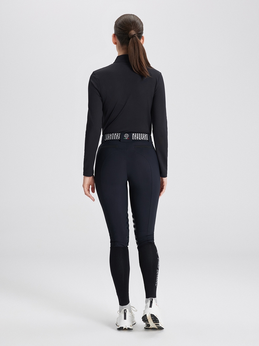 ASPEN BLACK WOMEN'S LONG SLEEVE BASE LAYER QUARTER ZIP 