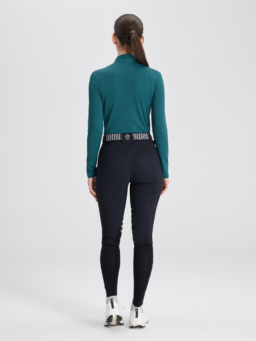 ASPEN GREEN WOMEN'S LONG SLEEVE BASE LAYER QUARTER ZIP 
