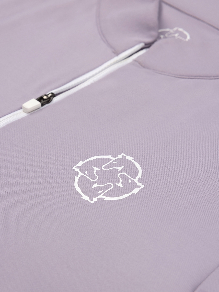 ASPEN LILAC MAGILETTA DONNA MANICA LUNGA QUARTER ZIP 