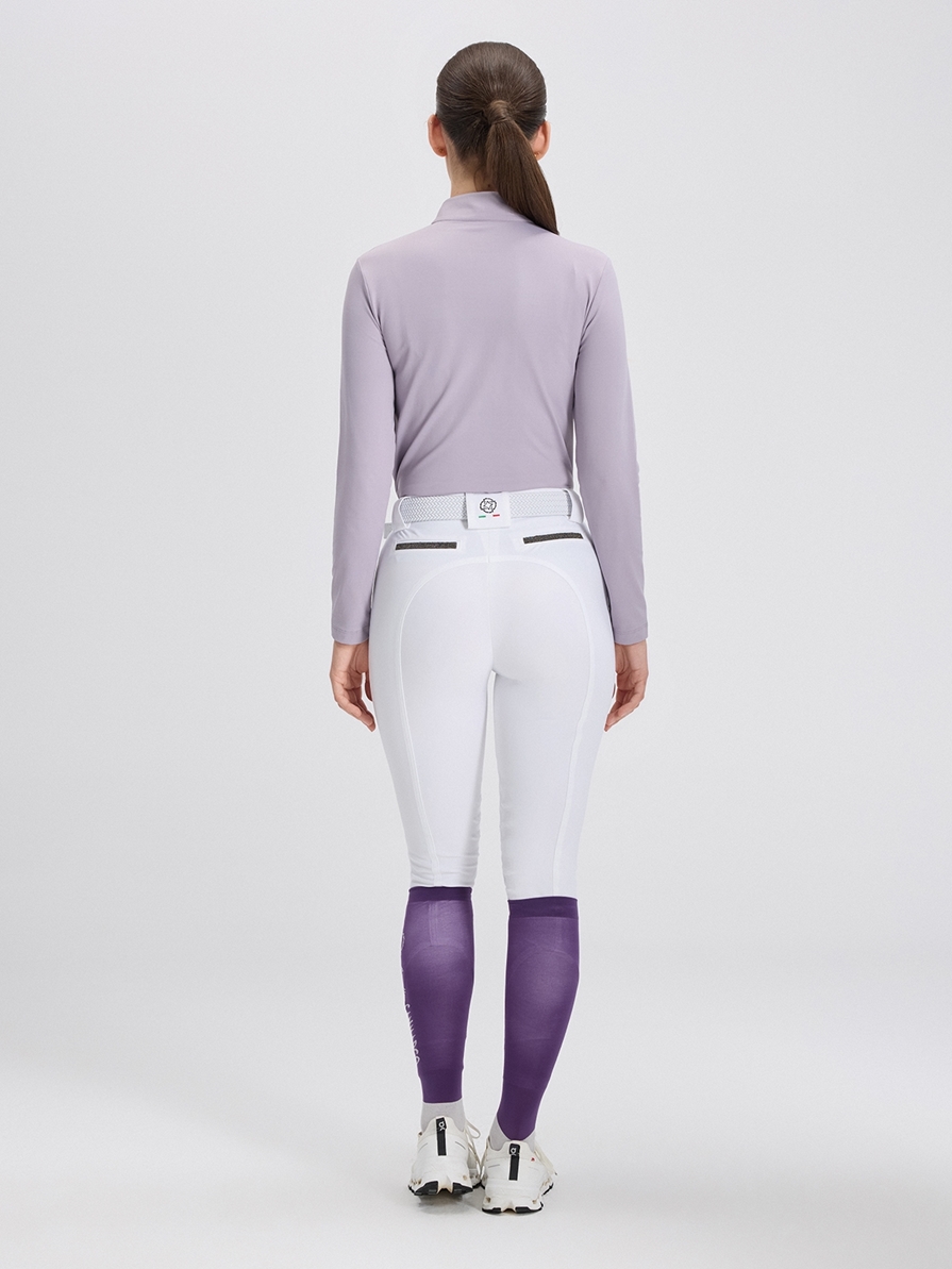 ASPEN LILAC MAGILETTA DONNA MANICA LUNGA QUARTER ZIP 