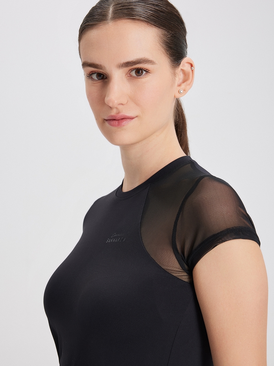 BELLA BLACK WOMEN'S TECH T-SHIRT 