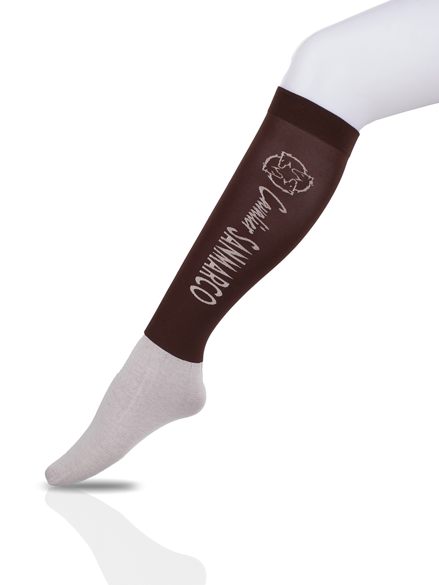 CAPRI-3XB SET #3/Navy,D.Gray,Brown UNISEX SUMMER RIDING SOCKS 3 PACK BUNDLE 