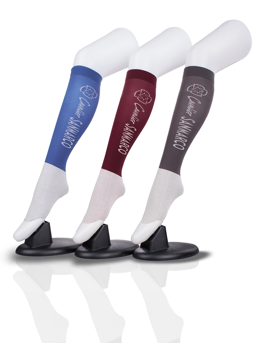 CAPRI-3XB SET #4/Blue,Bordeaux,D.Gray CALZINI DA EQUITAZIONE ESTIVI
PACCHETTO DA 3 CONFEZIONI 