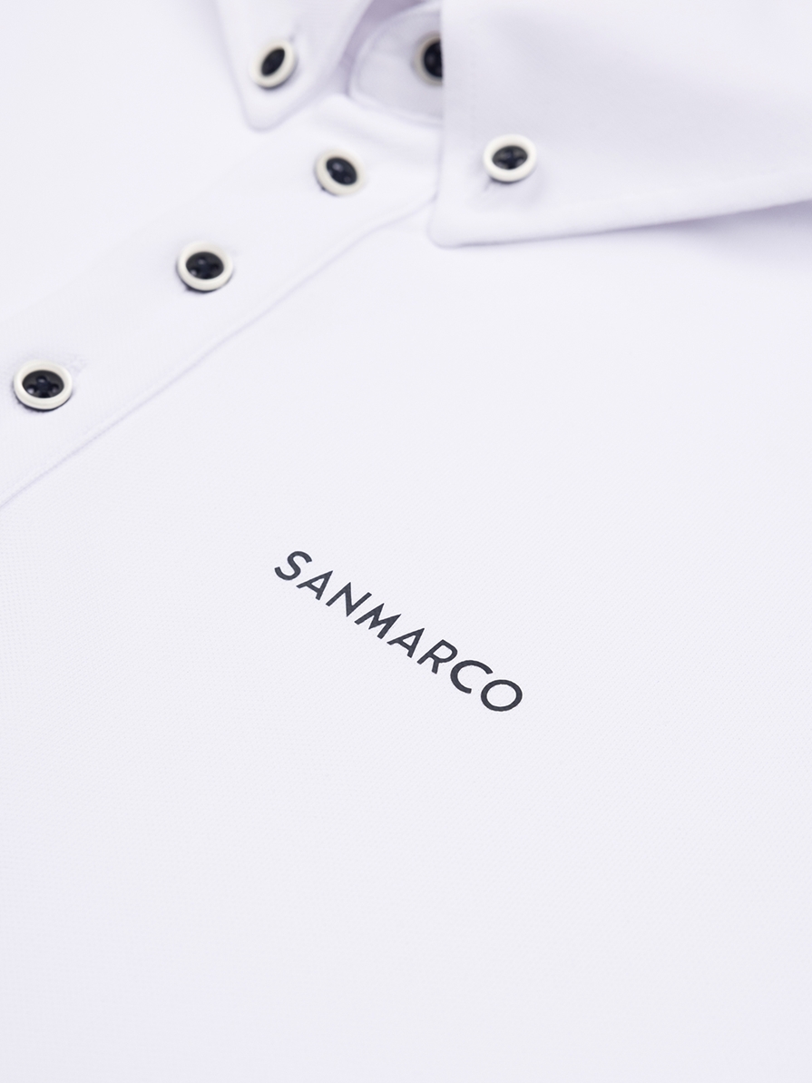 ENZO WHITE POLO DA CONCORSO UOMO MANICA CORTA 