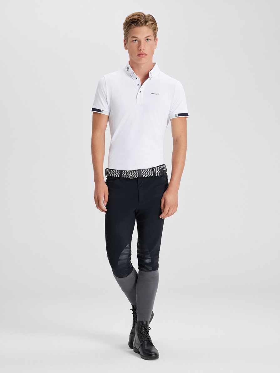 ENZO WHITE POLO DA CONCORSO UOMO MANICA CORTA 