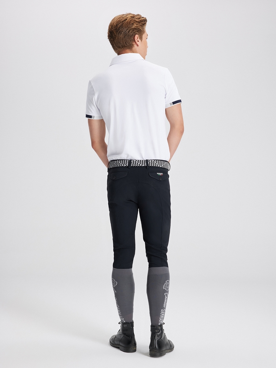 ENZO WHITE POLO DA CONCORSO UOMO MANICA CORTA 