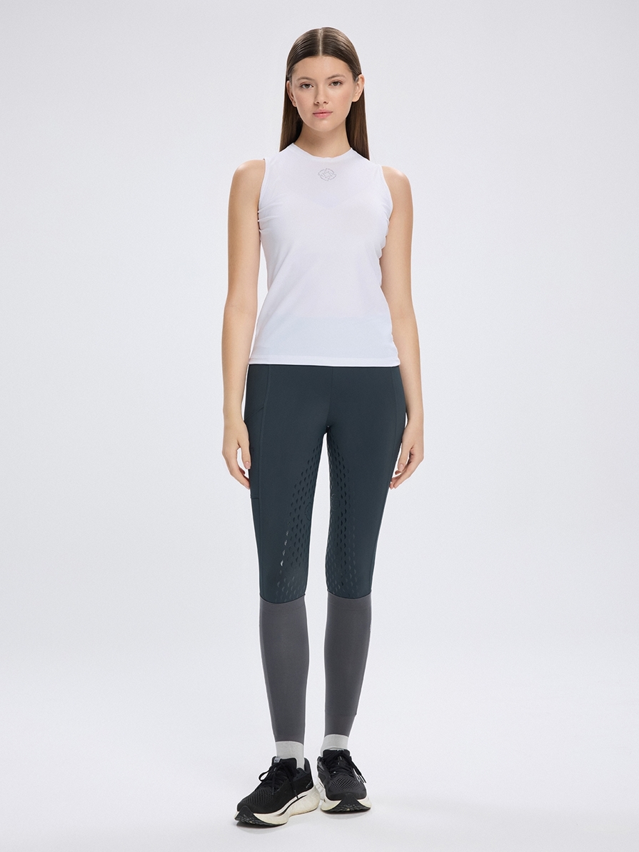 IBIZA WHITE WOMEN'S SLEEVELESS T-SHIRT 