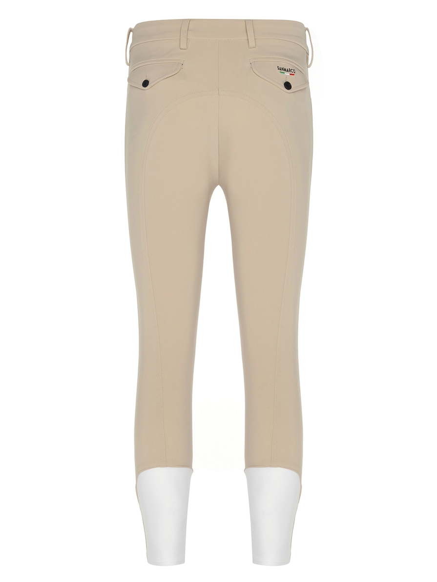 LEONARDO BEIGE MEN'S KNEE GRIP PRO BREECHES 