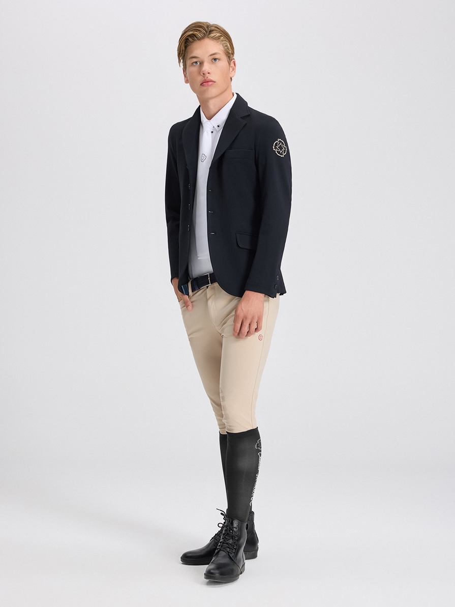 LEONARDO BEIGE MEN'S KNEE GRIP PRO BREECHES 