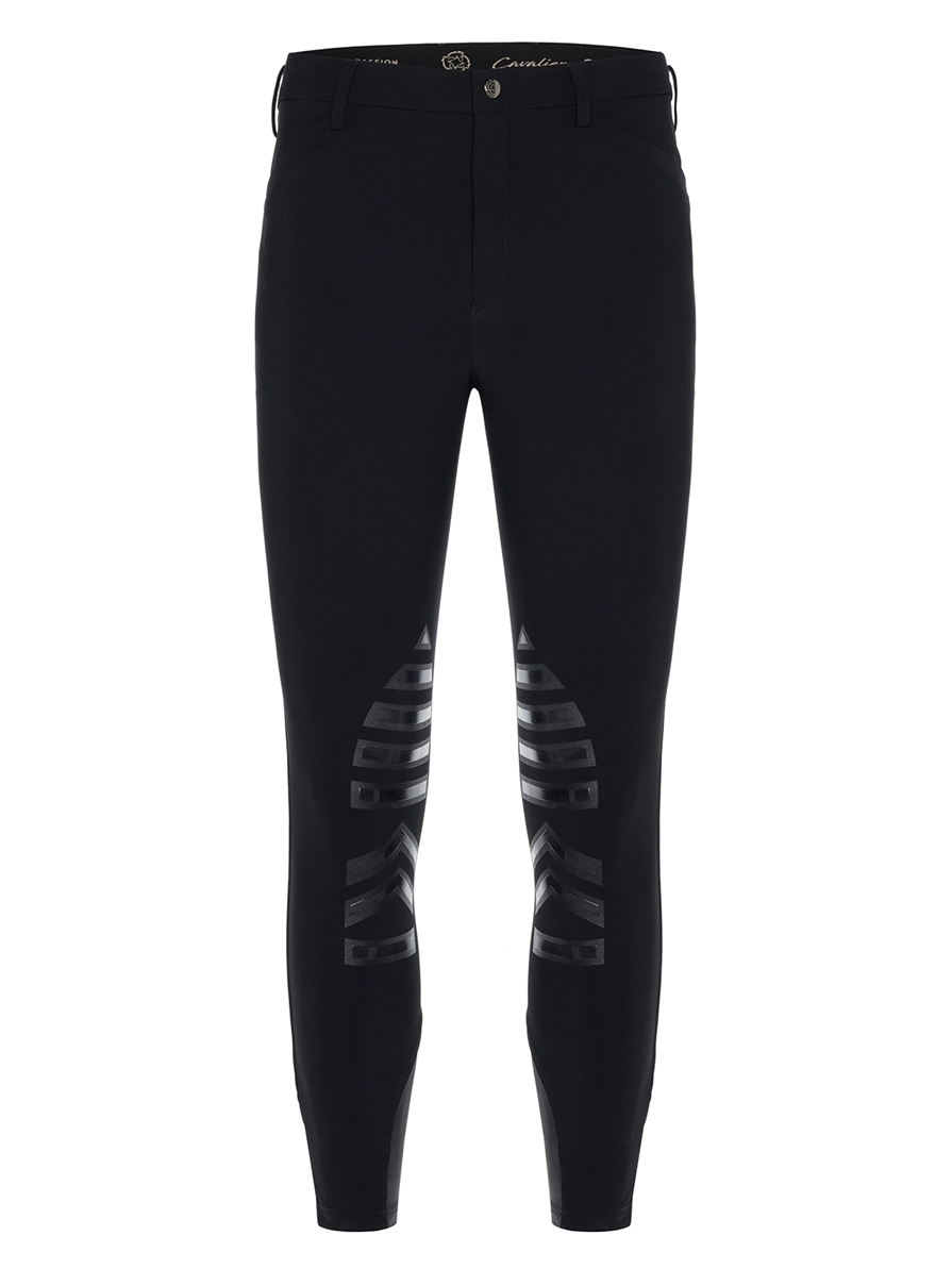 LEONARDO BLACK MEN'S KNEE GRIP PRO BREECHES 