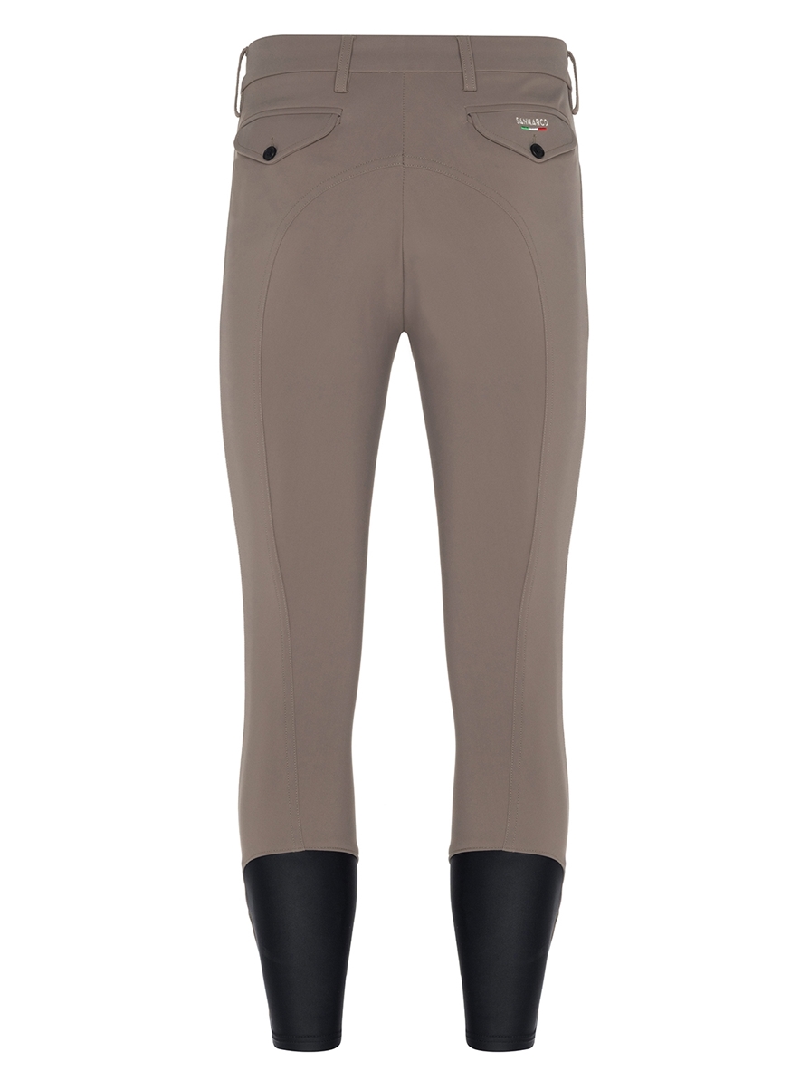 LEONARDO TAUPE MEN'S KNEE GRIP PRO BREECHES 