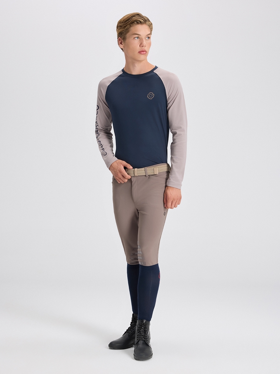 LEONARDO TAUPE MEN'S KNEE GRIP PRO BREECHES 