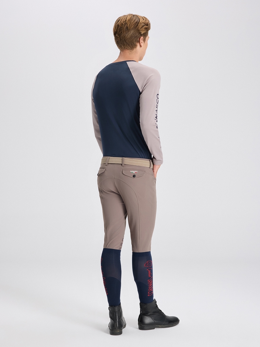 LEONARDO TAUPE MEN'S KNEE GRIP PRO BREECHES 
