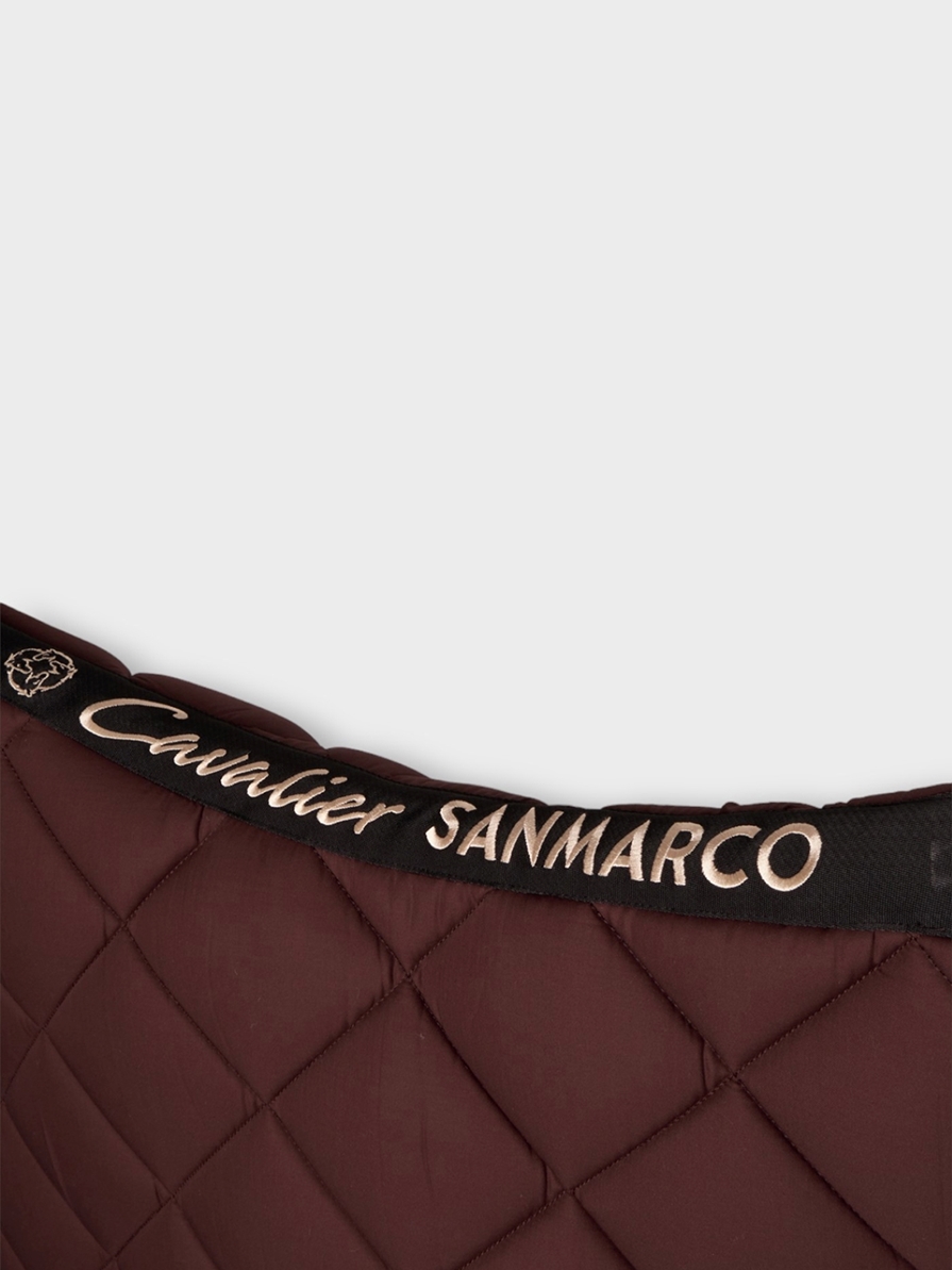 LONDON BROWN/GOLD DIAMOND SADDLE PAD 