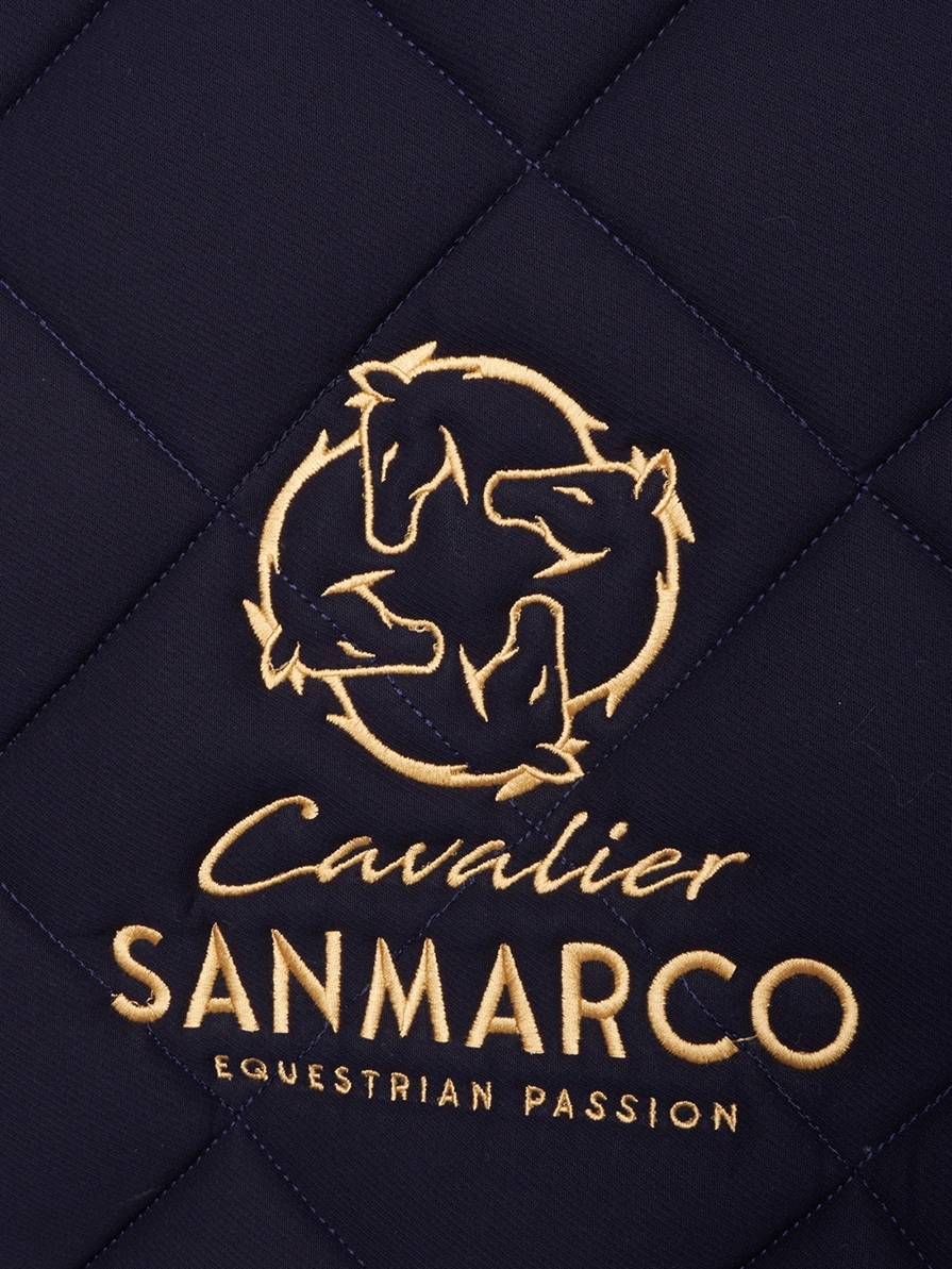 LONDON NAVY/GOLD DIAMOND SADDLE PAD 