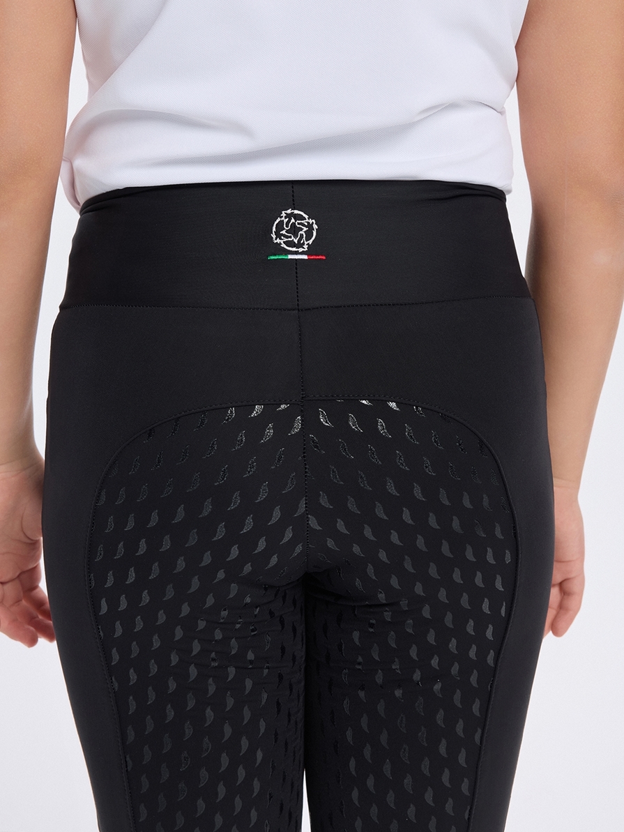 LUNA BLACK GIRL'S FULL GRIP PRO LEGGINGS 