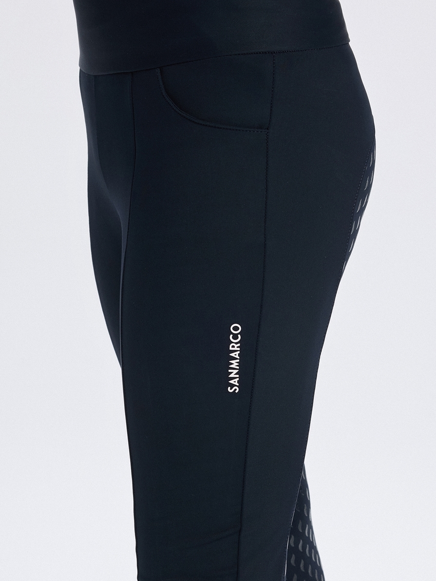 LUNA NAVY GIRL'S FULL GRIP PRO LEGGINGS 