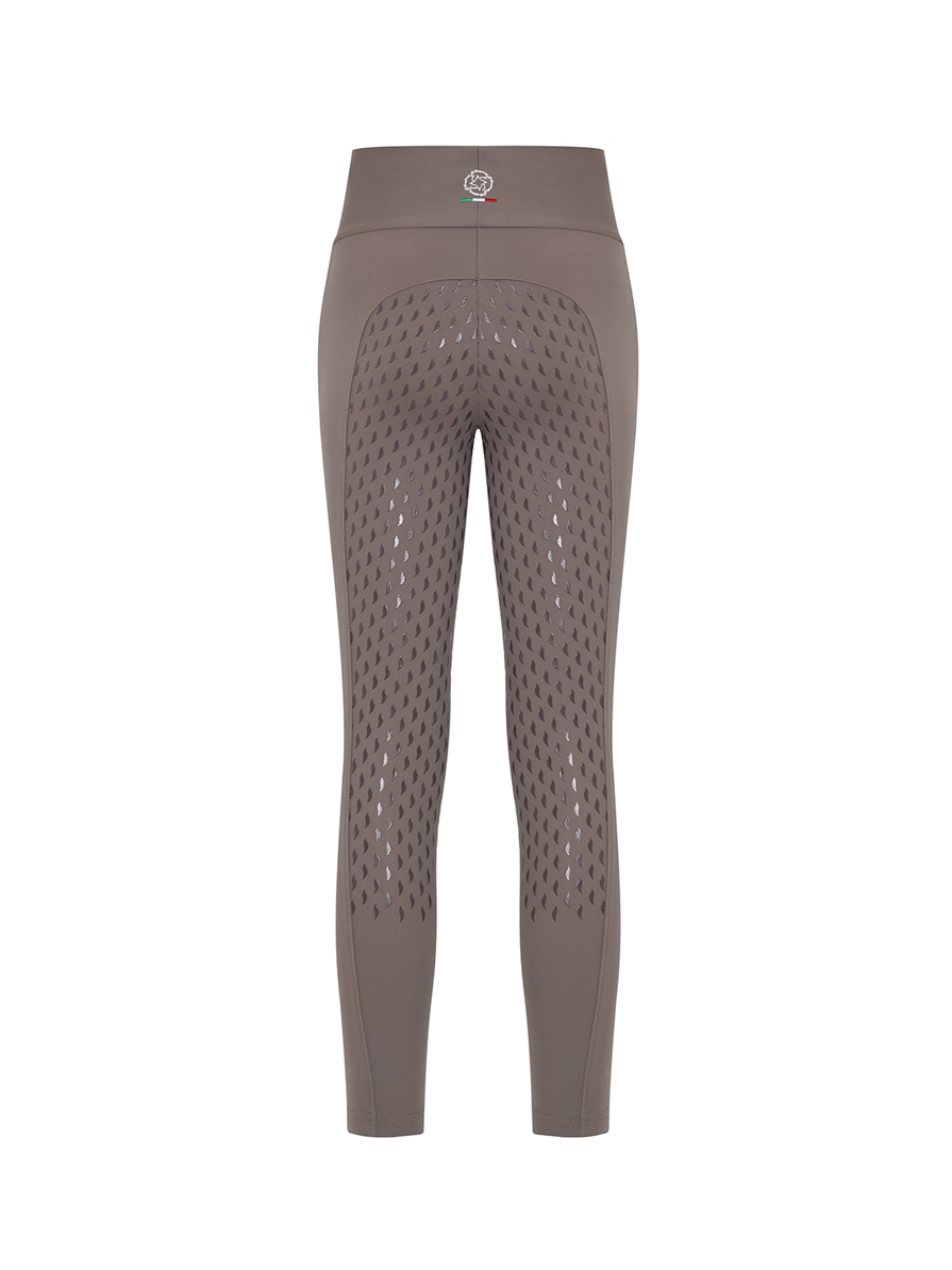 LUNA TAUPE GIRL'S FULL GRIP PRO LEGGINGS 