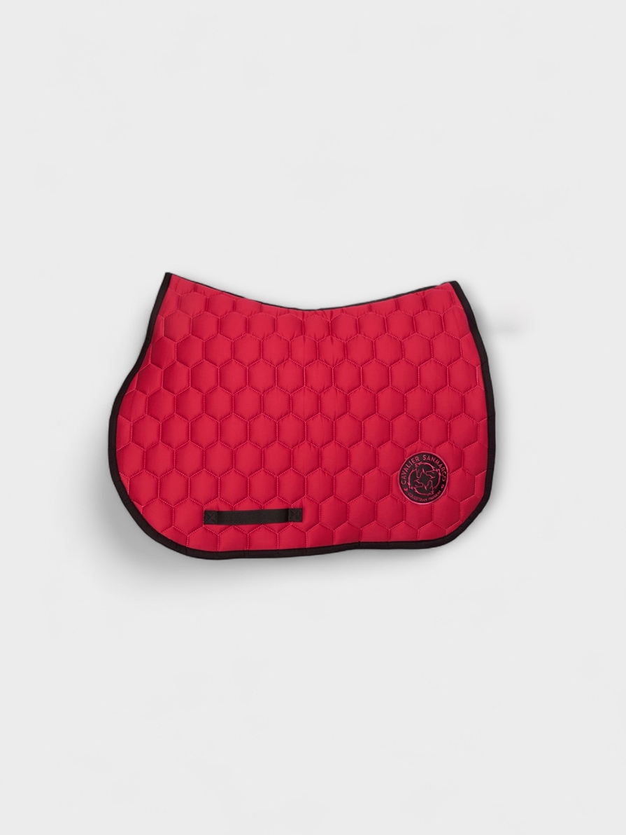 PARIS FUCHSIA/BLACK HONEYCOMB SADDLE PAD 