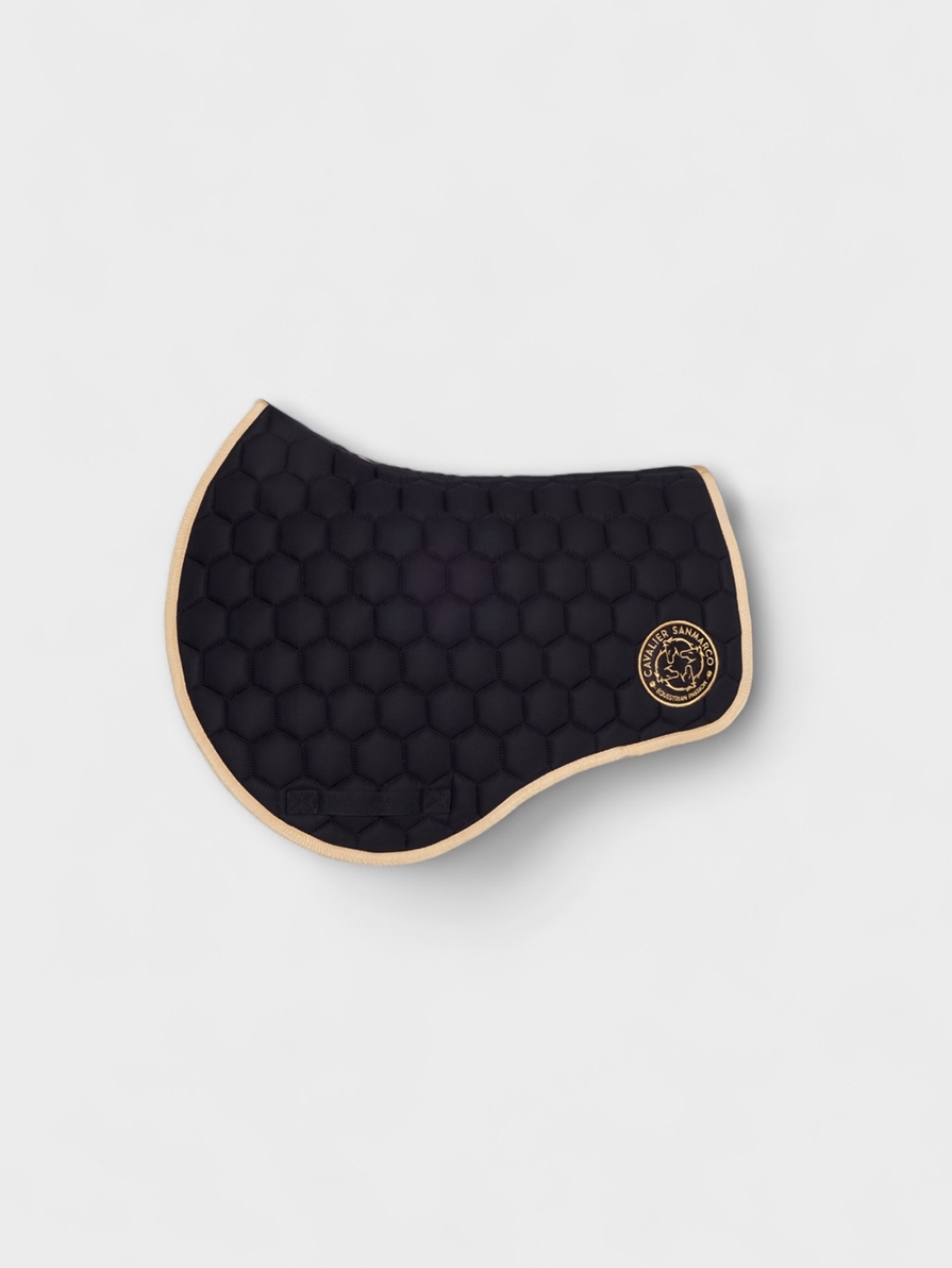 PARIS-P BLACK/GOLD HONEYCOMB SADDLEPAD 