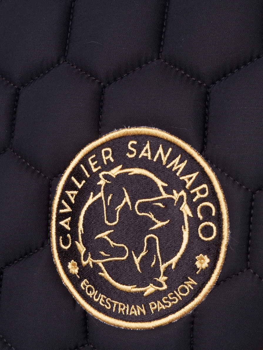 PARIS-P BLACK/GOLD HONEYCOMB SADDLEPAD 