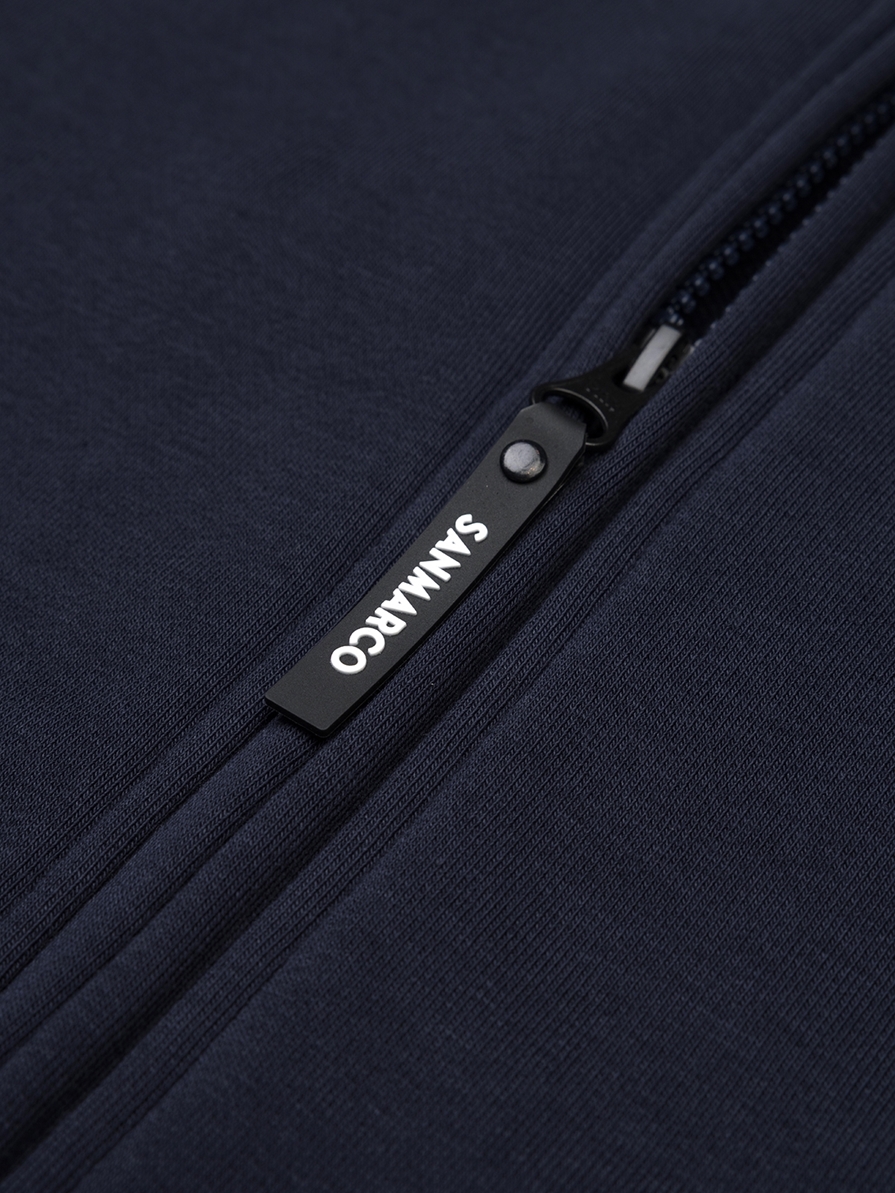 PORTO NAVY UNISEX ZIP-UP SWEATSHIRT