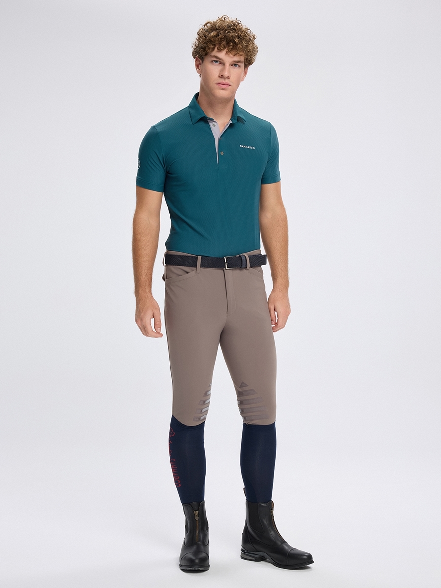PORTOFINO EMERALD GREEN MEN'S TECH TRAINING POLO SHORT SLEEVE 