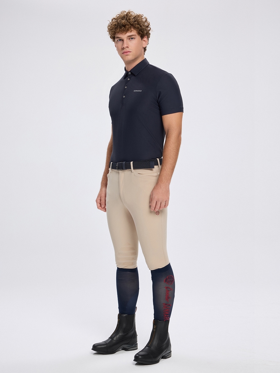 PORTOFINO NAVY MEN'S TECH TRAINING POLO SHORT SLEEVE 