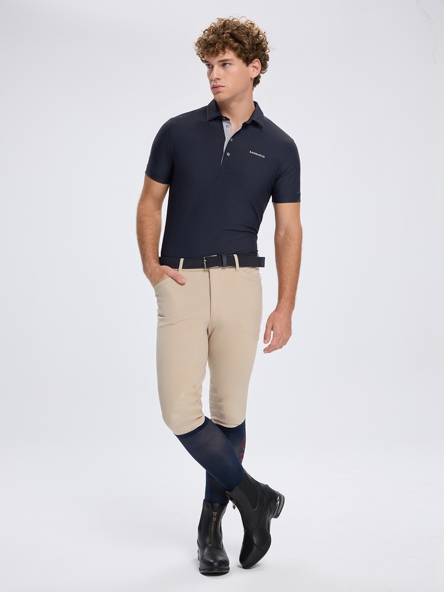 PORTOFINO NAVY MEN'S TECH TRAINING POLO SHORT SLEEVE 