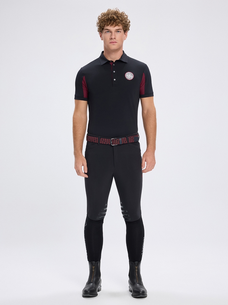 SAN DIEGO BLACK MEN'S TECH TRAINING POLO SHORT SLEEVE 