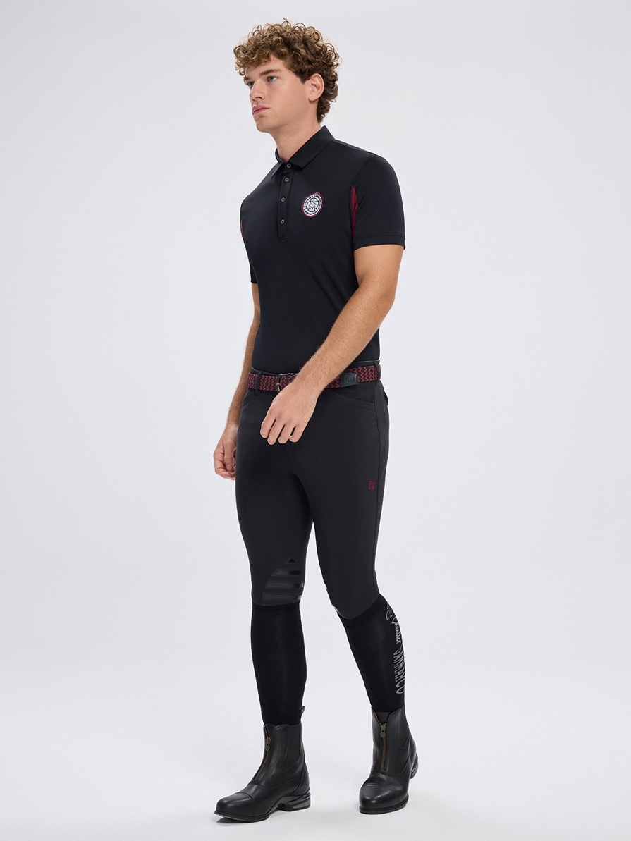 SAN DIEGO BLACK MEN'S TECH TRAINING POLO SHORT SLEEVE 