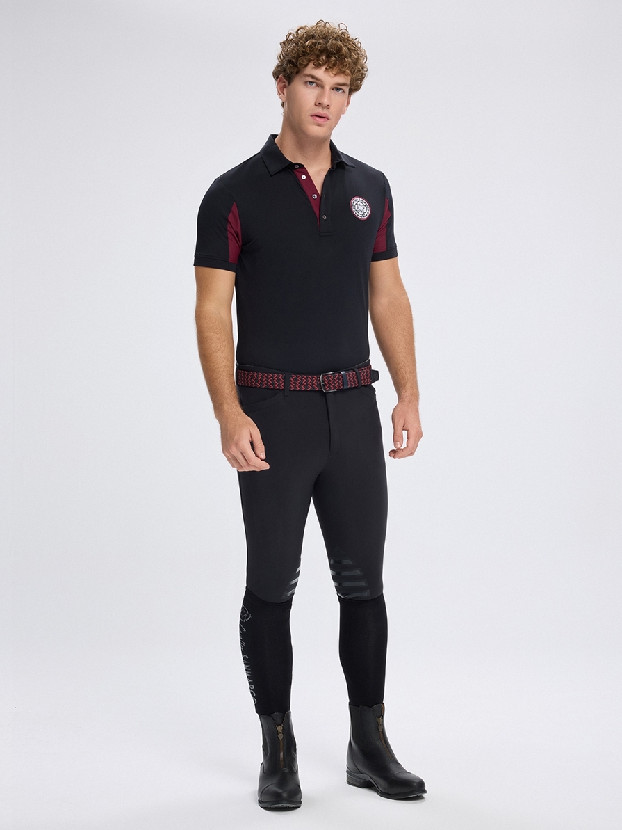 SAN DIEGO BLACK MEN'S TECH TRAINING POLO SHORT SLEEVE 