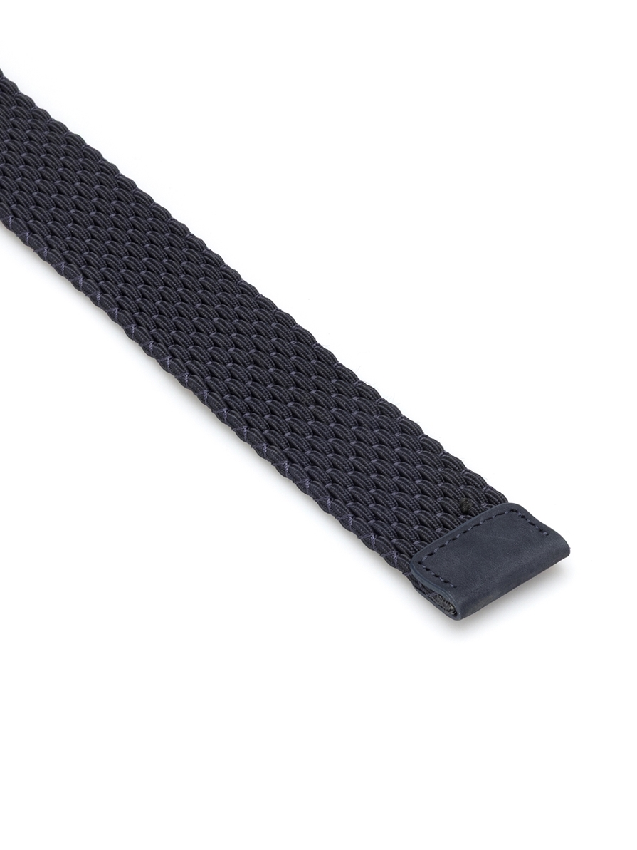 SANTINI NAVY BRAIDED BELT 